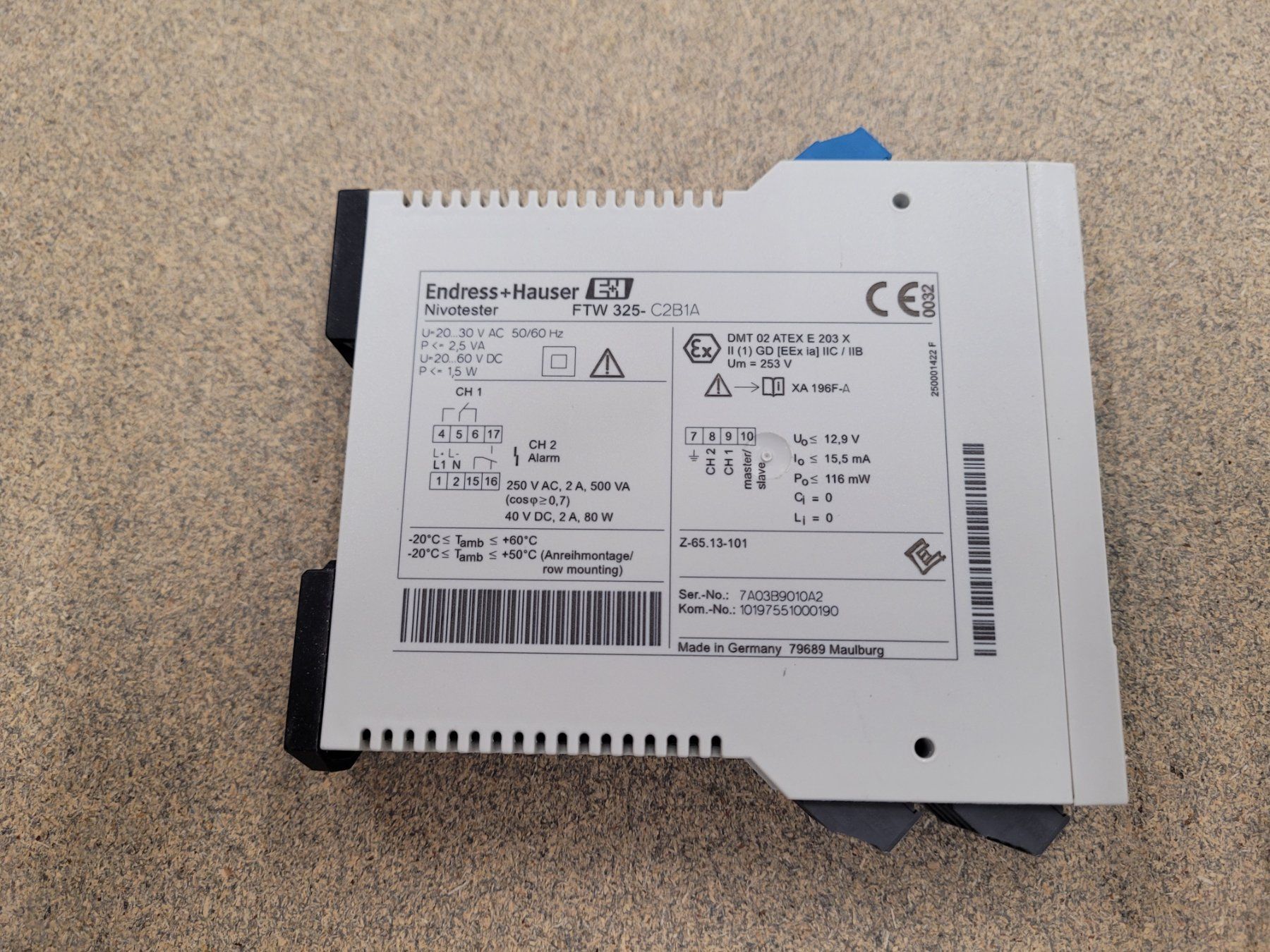 Endress+Hauser Misurare: Endress + Hauser Nivotester FTW 325- C2B1A – Usato da Vitznau venduto da Night-Fire 2