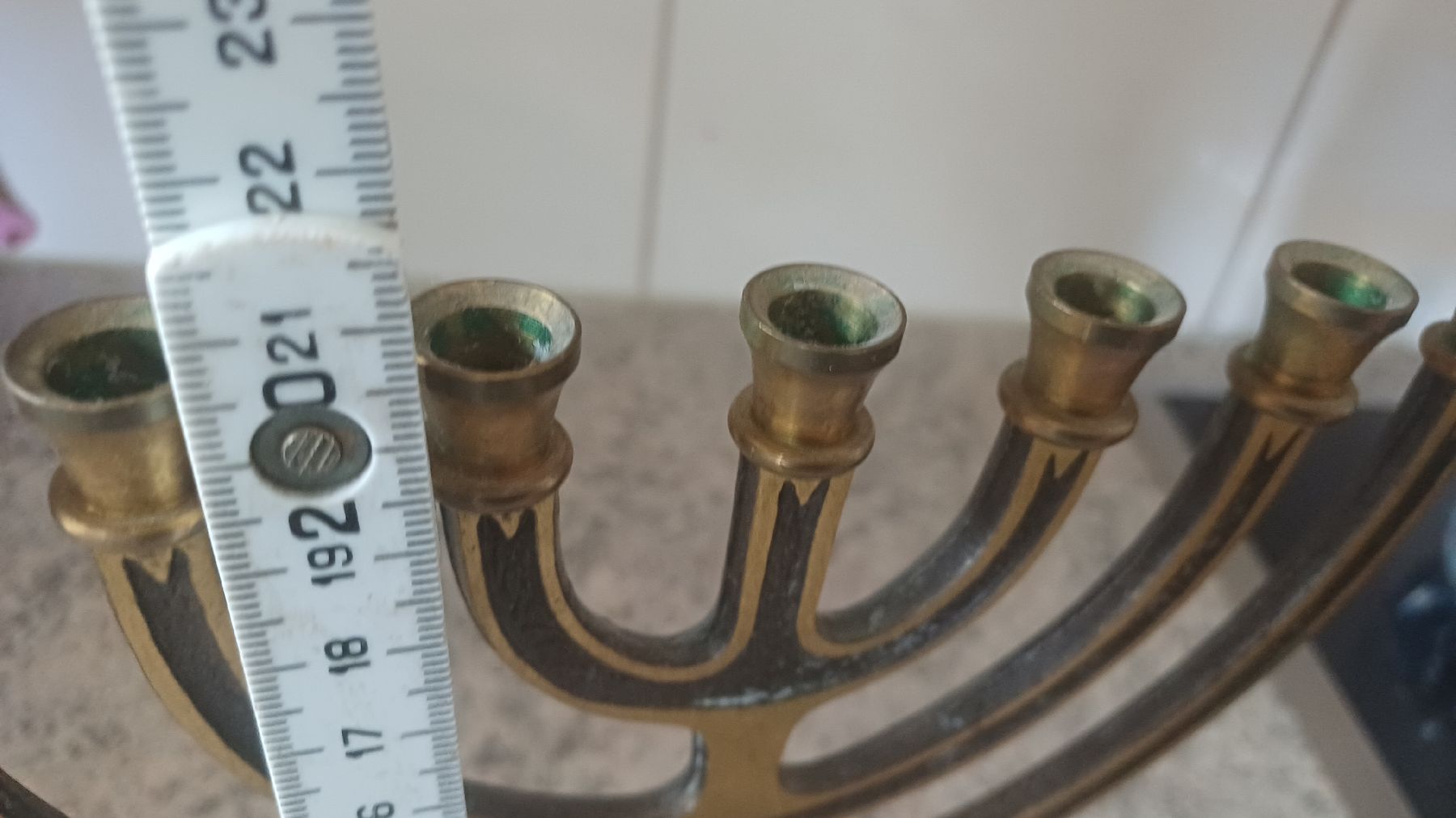 Portacandele: Schöne Menora Jerusalem  – Usato da Flawil venduto da Naphtali 1