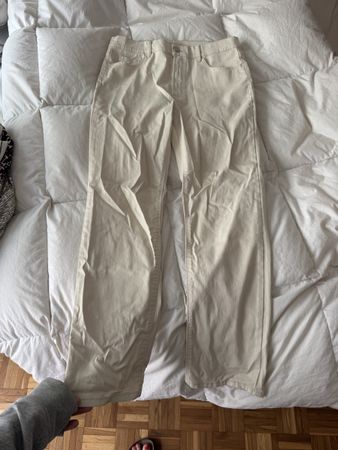 Pantalon Massimo Dutti beige léger pour le printemps/été