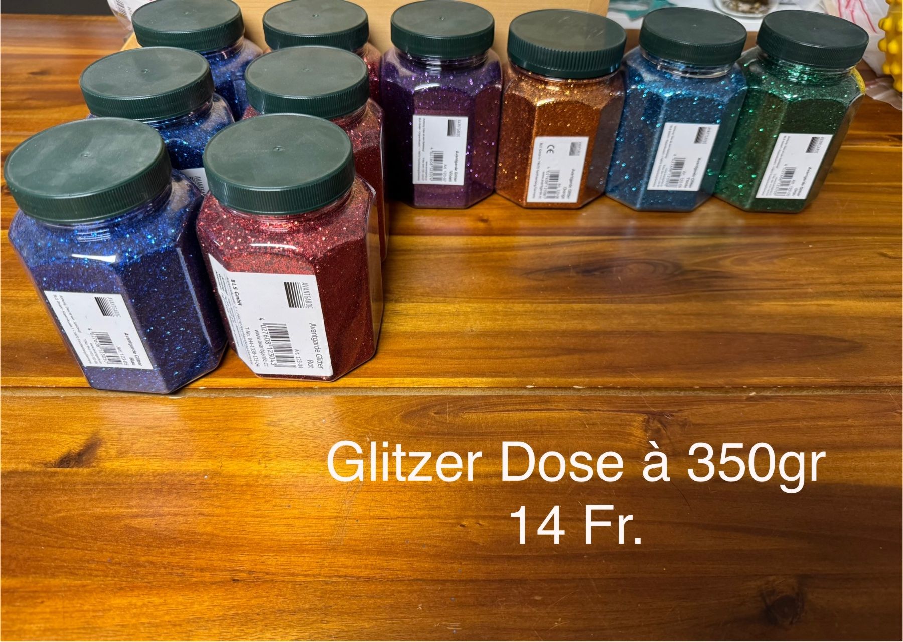 Giochi: Glitzer 350gr. , Neues Bastelmaterial, Glitter – Nuovo e nell'imballaggio originale da Wasterkingen venduto da GrhAli