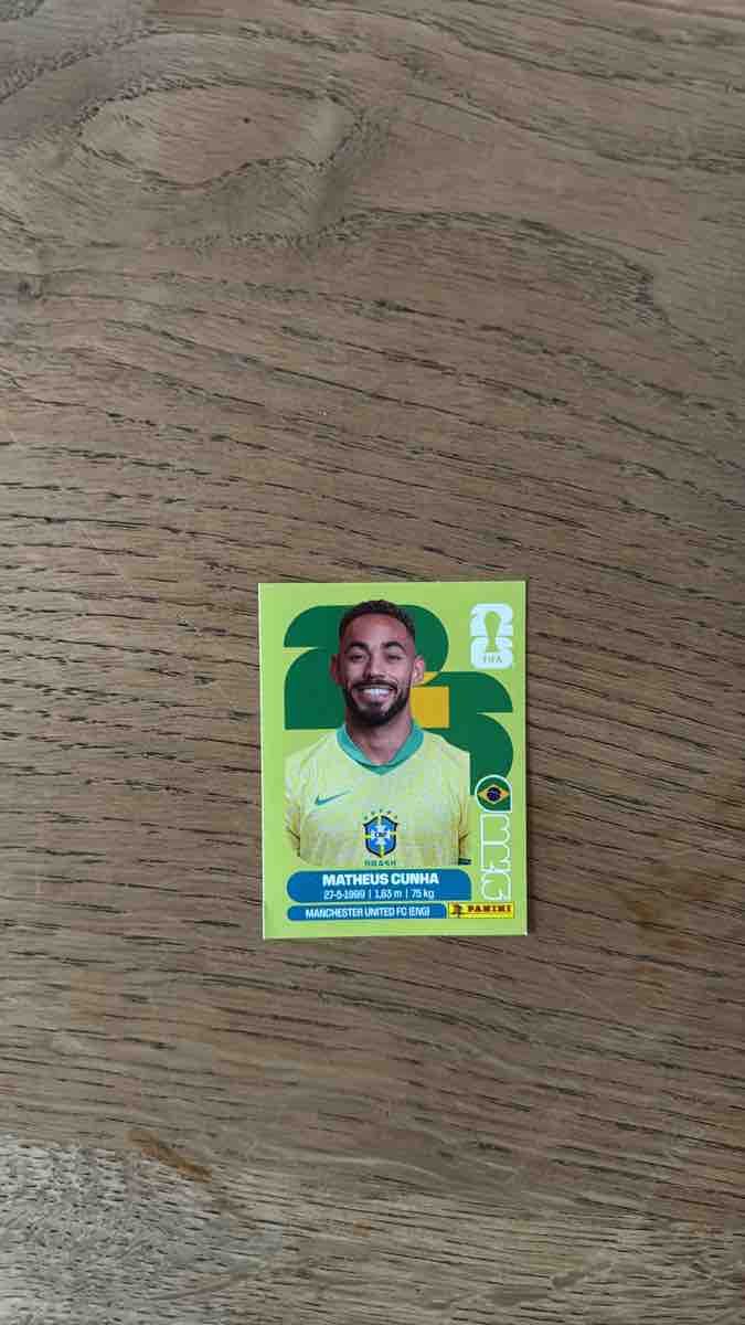 Panini Sammelbilder & Trading cards: Panini Sticker Matheus Cunha Brasil – Gebraucht aus Jenaz von herr-fino
