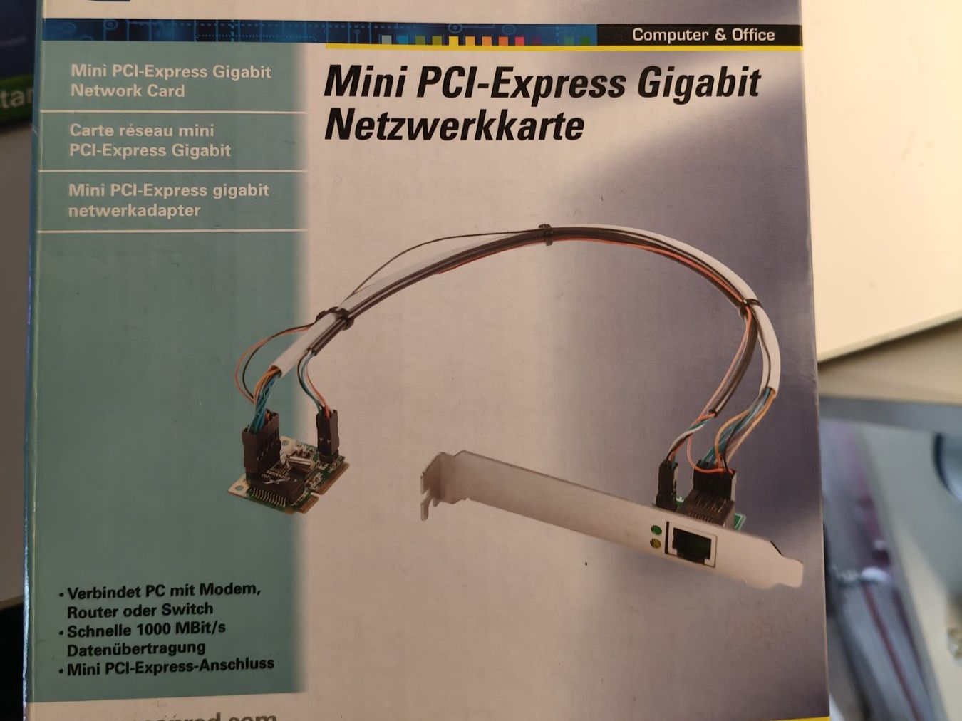 Unità & Adattatore: 2 x Mini-PCIe 1GB Netzwerkkarte RJ45-Modul Win, Linux, MacOS – Nuovo e nell'imballaggio originale da Seuzach venduto da IT-SE76