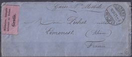 Lettre avec vignette militaire