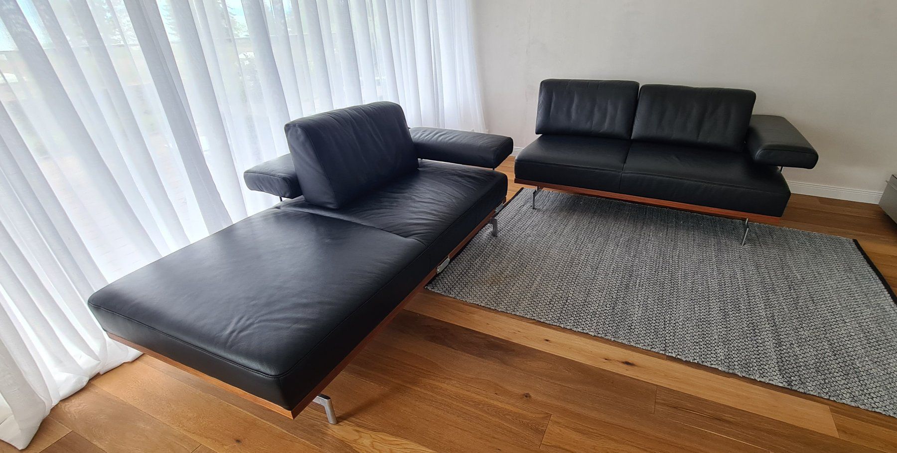 Joop Divani: 4 j. Joop Ledersofa 2- oder 1teilig zusammensetzbar – Usato da Vitznau venduto da Funrising 1