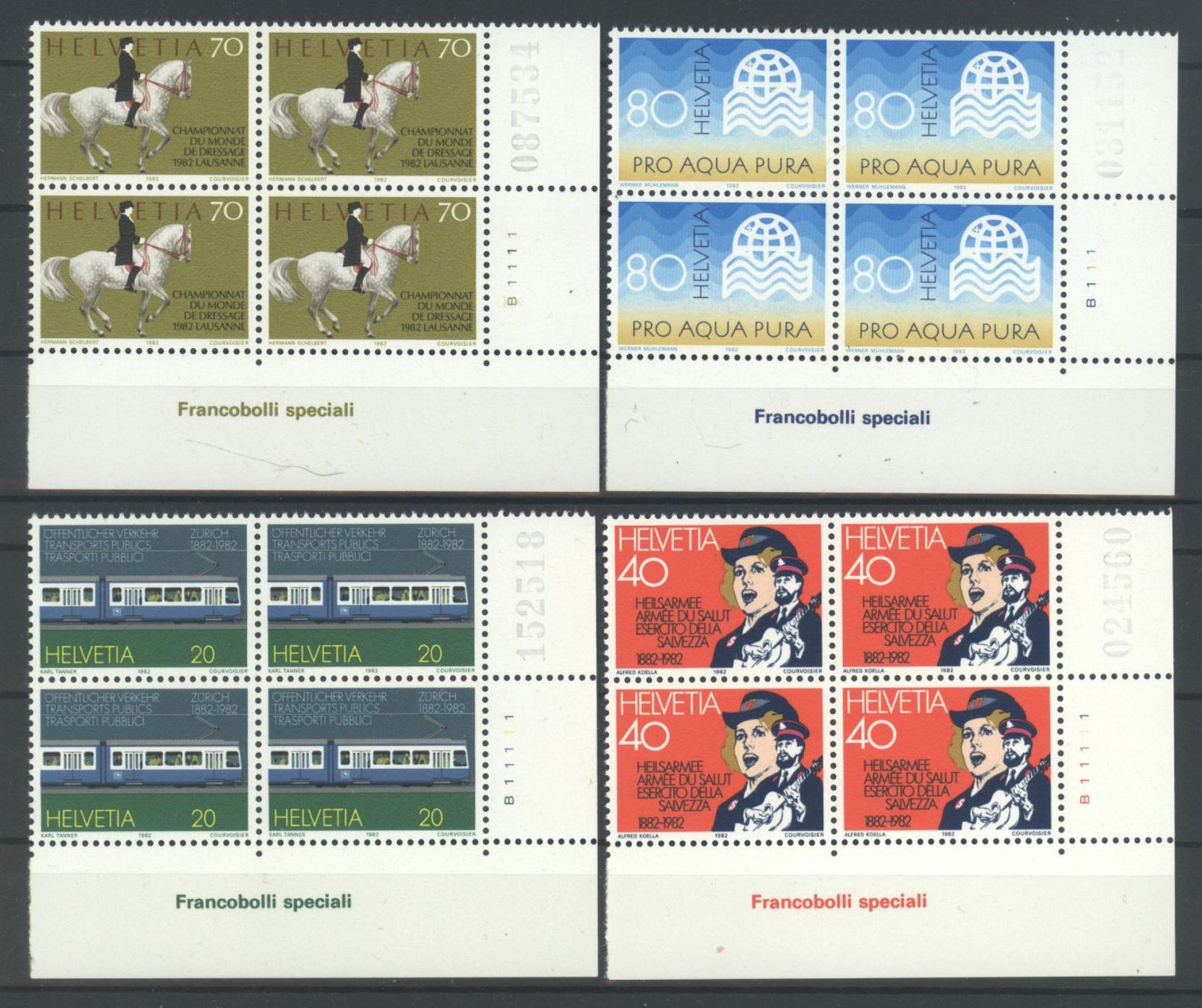 Tutti i francobolli: 1982, Sonderpostmarken II ** – Usato da Willisau venduto da Vollstempel