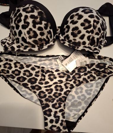 Bikini Aubade imprimé léopard neuf avec étiquettes