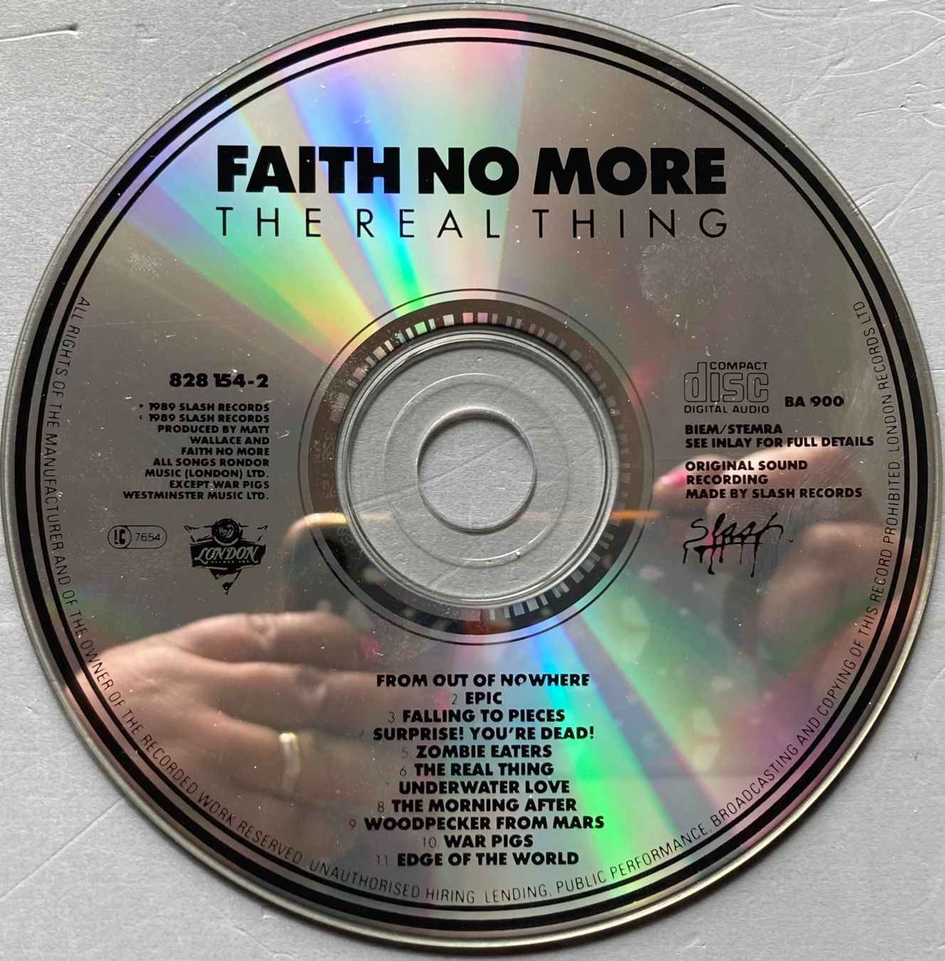 CD: FAITH NO MORE - THE REAL THING – Usato da Poliez-Pittet venduto da Newtown-Records 2