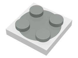 Lego 8 x System  Drehscheibe (3680c01)