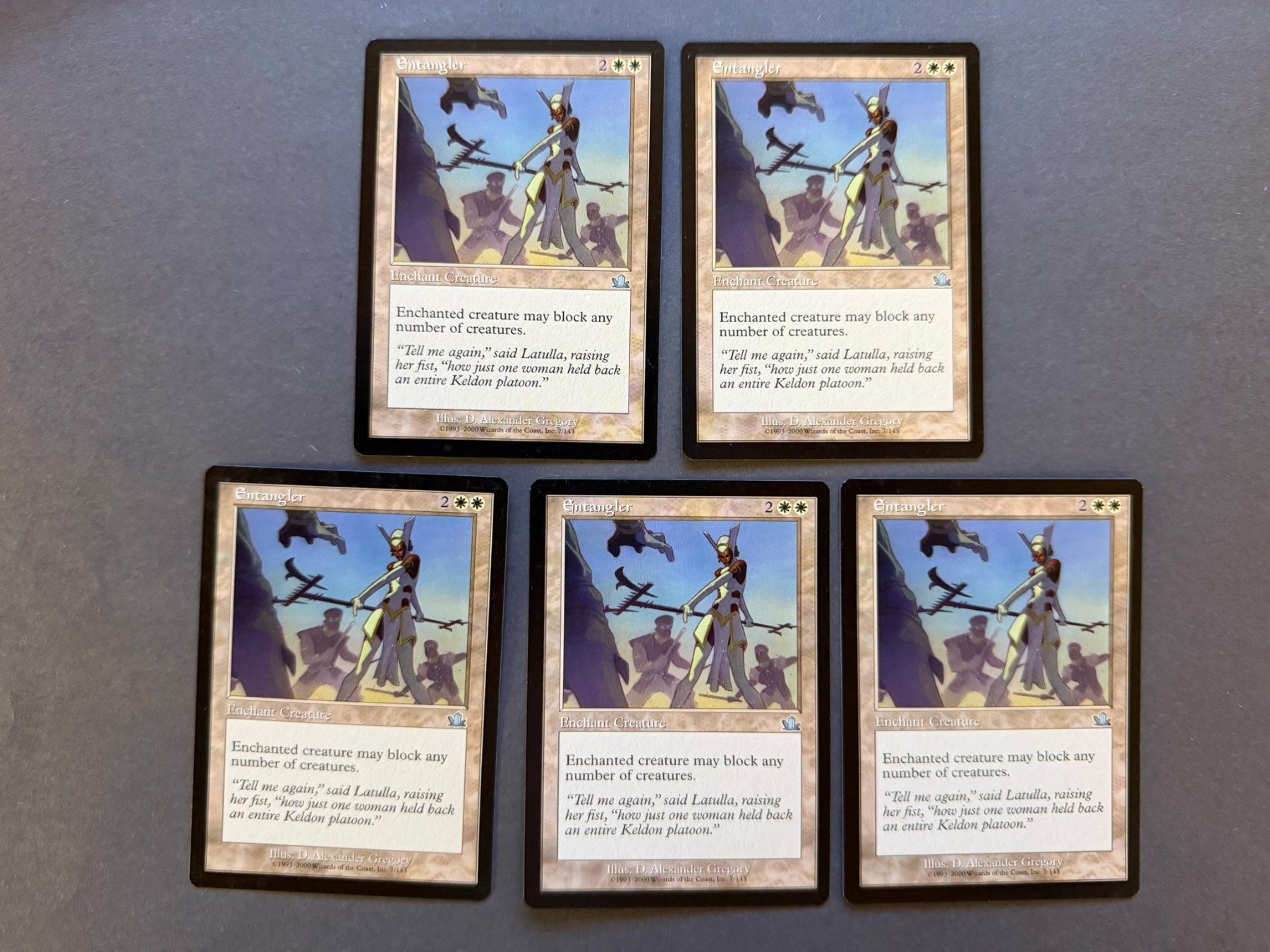 Magic The Gathering Carte collezionabili: 5x Entangler // Verstricker / Prophecy Prophezeiung / Magic – Usato da Binz venduto da Tempelritter