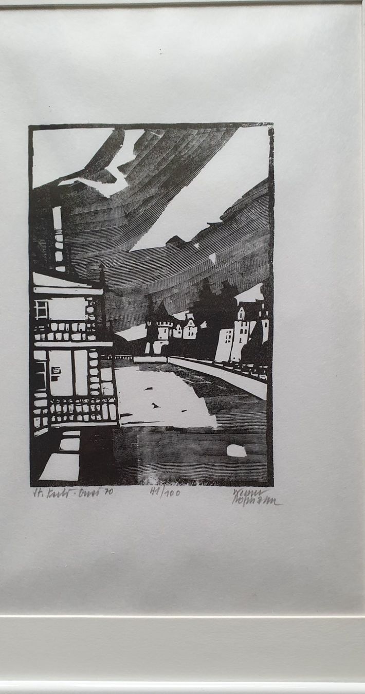 Xilografie: Holzschnitt Werner Hofmann – Usato da Kreuzlingen venduto da Rschweiz1 1
