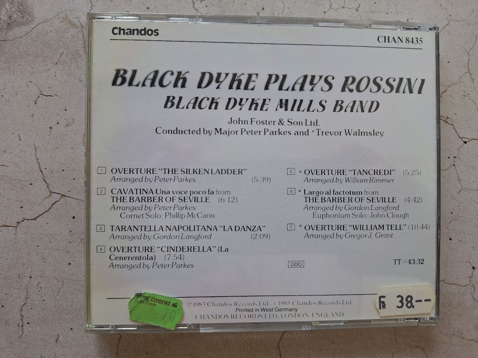 CDs: CD Black Dyke Plays Rossini – Neuf (Voir description) à Schaffhausen par Mipakr 1