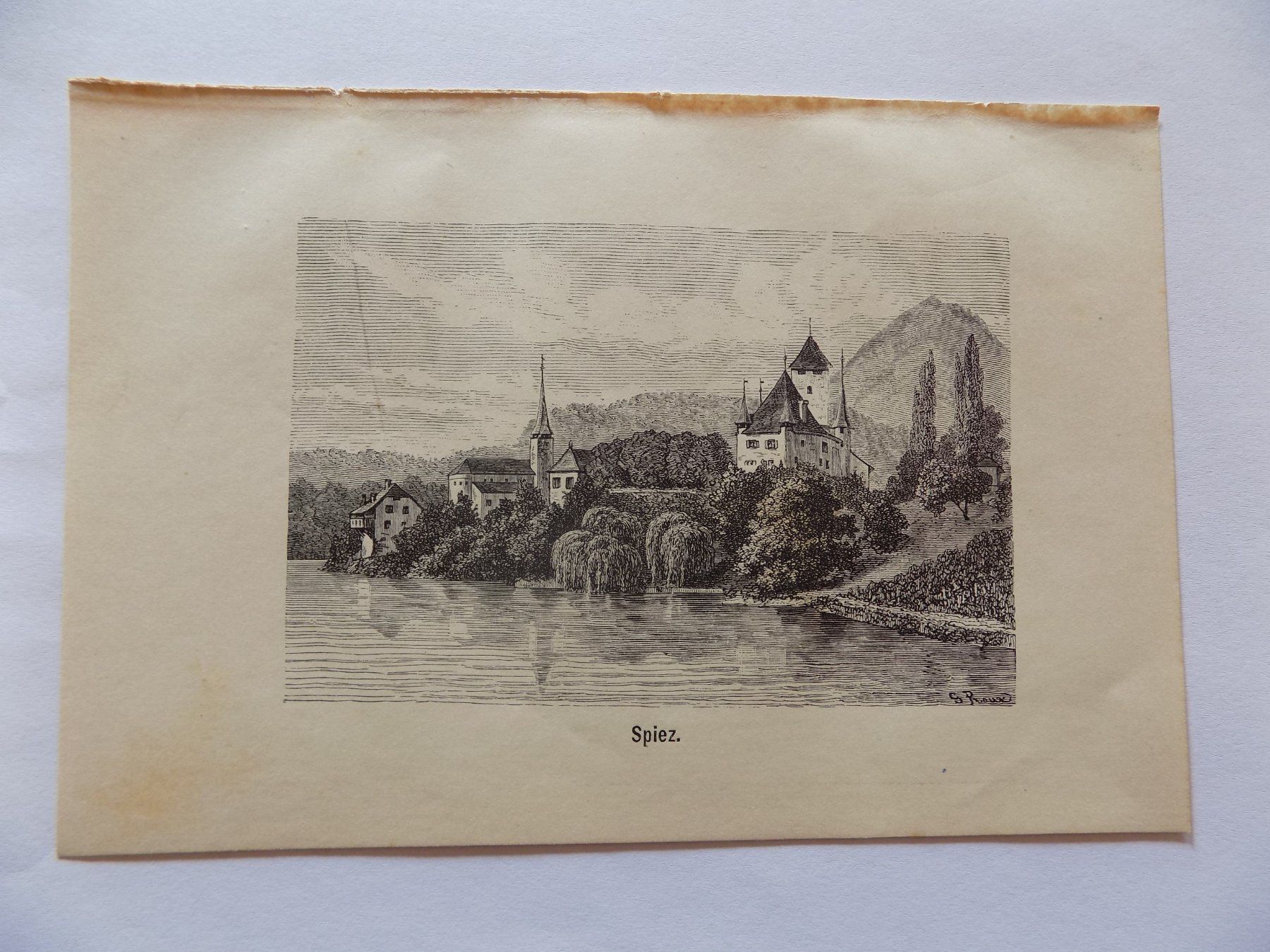 Gravures: Spiez – D'occasion à Risch par Antikfee