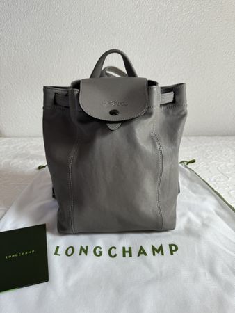 Longchamp Lederrucksack Farbe Turteltaube