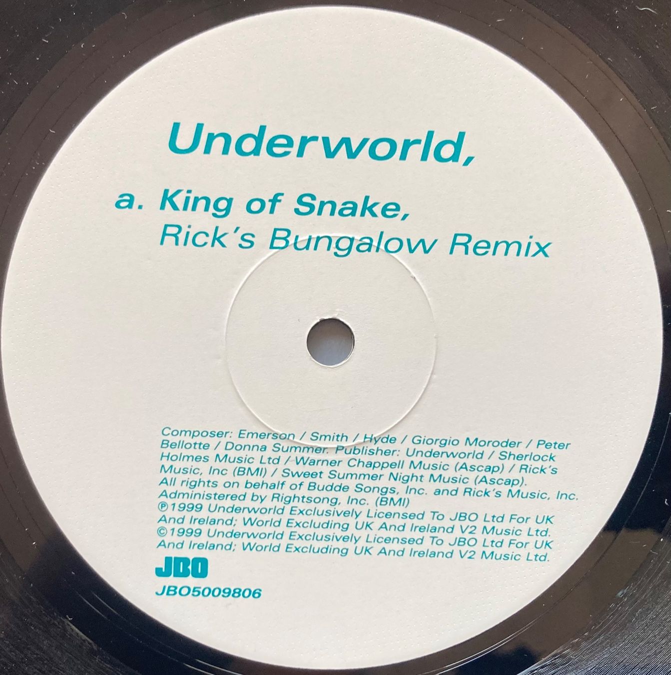 Dischi in vinile: UNDERWORLD - KING OF SNAKE – Usato da Poliez-Pittet venduto da Newtown-Records 2