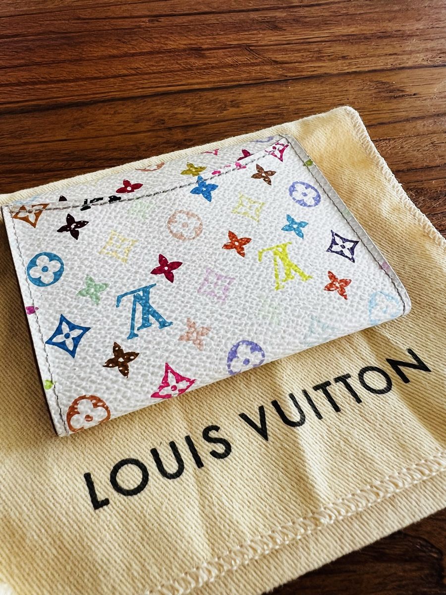 Louis Vuitton Brieftaschen: Original Louis Vuitton Multicolor Kartenetui Weiss – Gebraucht aus Zollikon von lan_nl7c 1