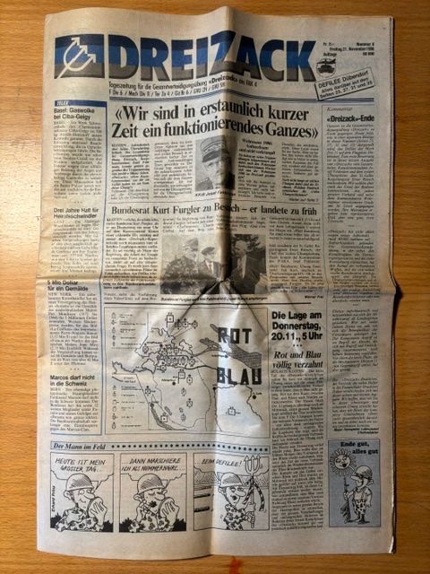 Revues & Magazines: 3 Manöverzeitungen Dreizack 1986 – D'occasion à Seon par retep012 3