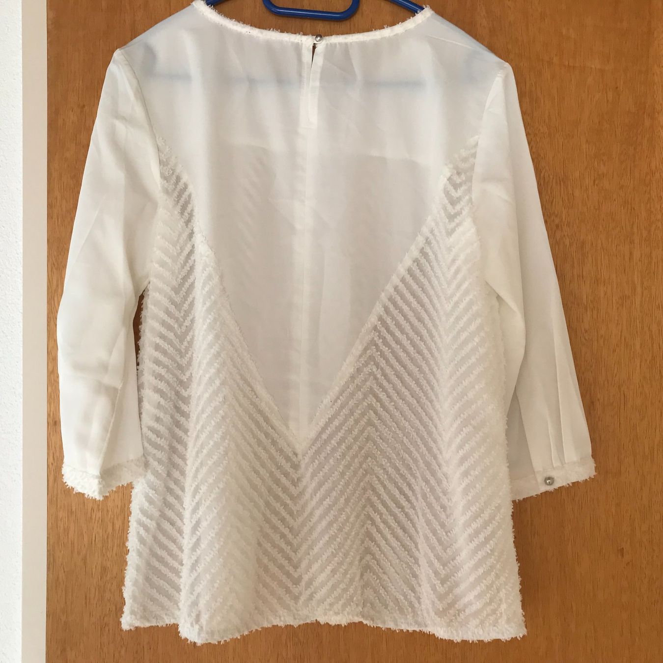 S.Oliver Camicette: S.Oliver Bluse, Grösse 38, weiss – Nuovo (secondo la descrizione) da Brunnenthal venduto da Eco07 3
