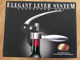 Korkenzieher mit Halterung Elegant Lever System CorkscrewSet