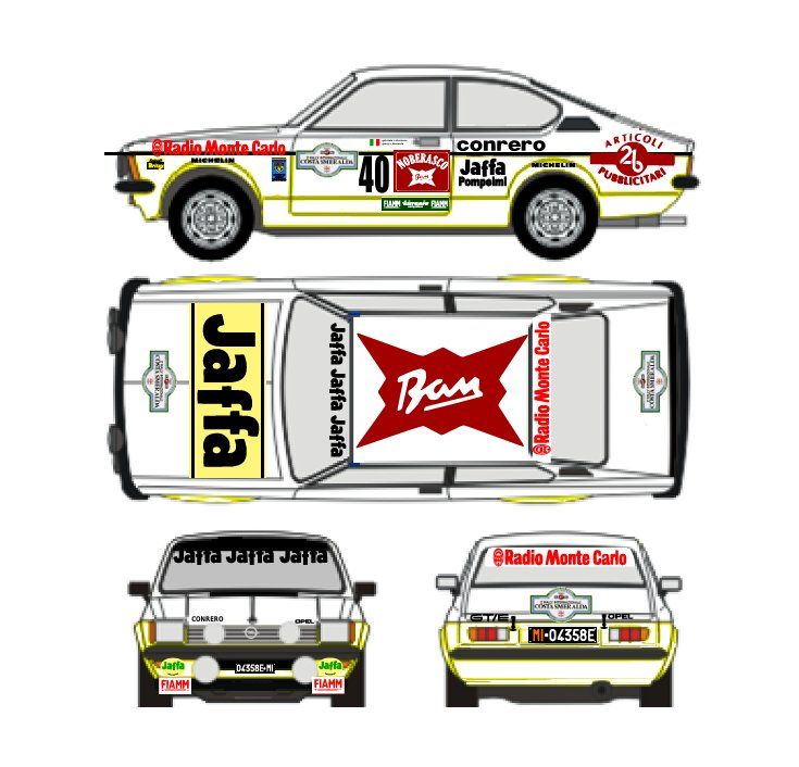 Sticker: DECALS 1/43 OPEL KADETT GT/E NOBERASCO – Nuovo (secondo la descrizione) da Lodrino venduto da gtv79 1