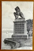 Zürich - Löwe mit Blick auf den See 1916