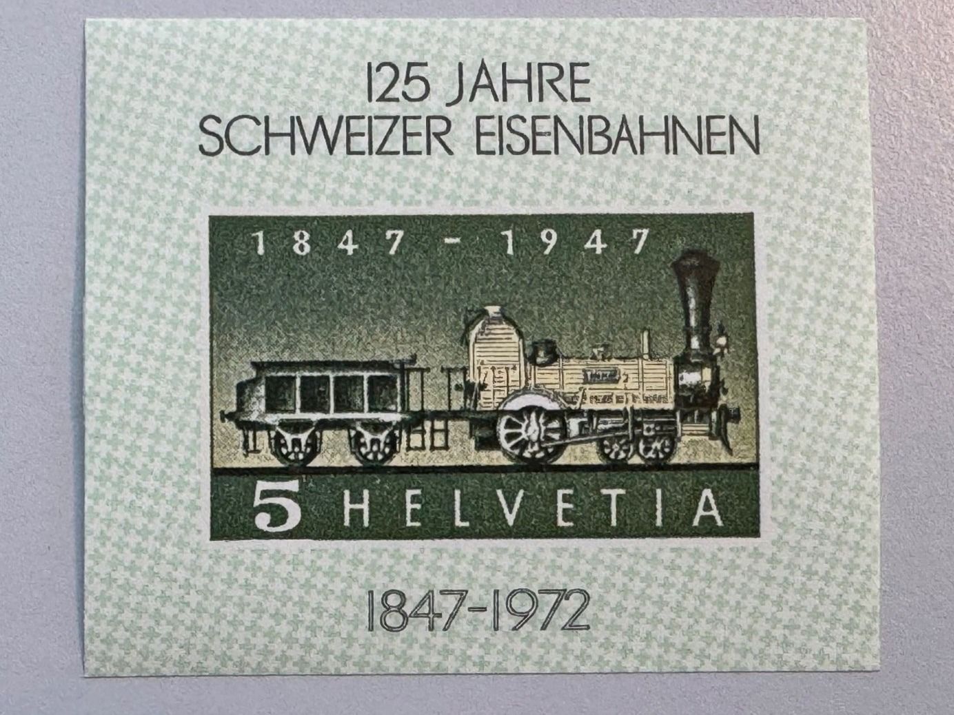 Tutti i francobolli: 1972 125 Jahre Schweizer Eisenbahn – Usato da Küssnacht am Rigi venduto da POSTOMASTER