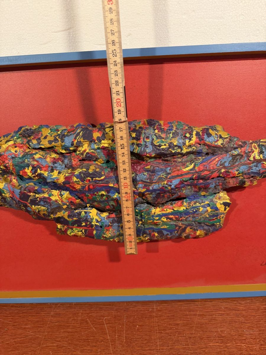 Gemälde: Vibrant Abstract Sculpture Art, Textured Mixed Media, signed – Gebraucht aus Lausanne von artnouveau04 5