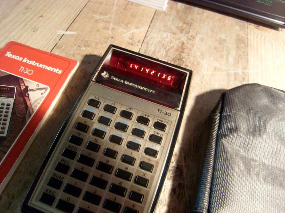Texas Instruments Vintage,TI-30 FULL SET, Helle rote LED 1A | Kaufen ...