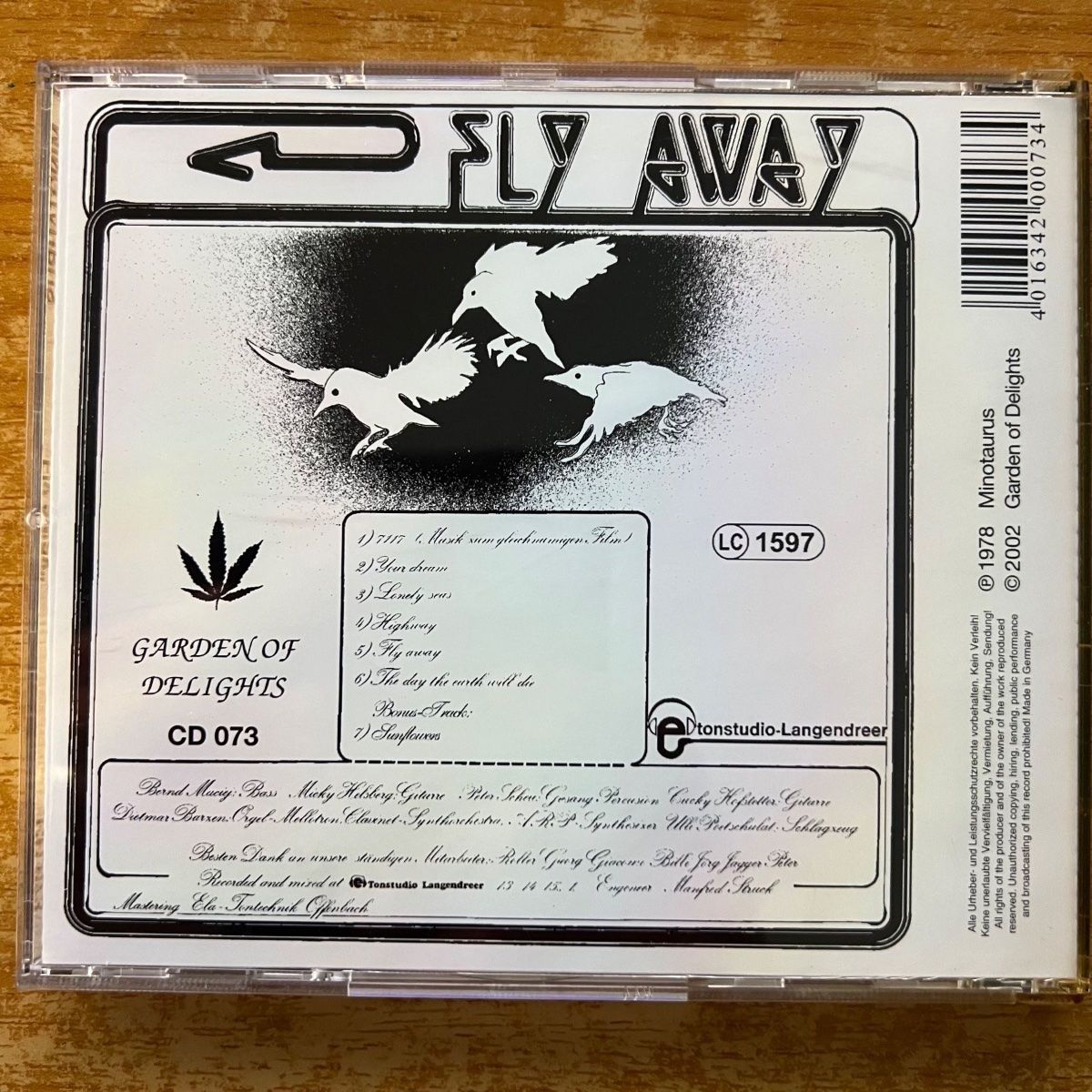 CD: Minotaurus - Fly Away / CD - 1. D-Press. 2002 - TOP – Usato da Gais venduto da soundcave57 1