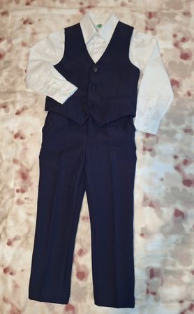 Anzughose mit Gilet H&M und Benetton-Hemd - Gr. 104