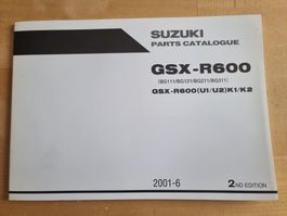Suzuki GSX-R600 Teile Katalog 2001-2006, Top Zustand