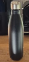 Trinkflasche Edelstahl schwarz neuwertiger Zustand