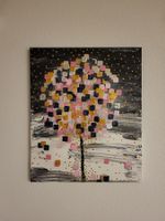 Bild Acryl Sparkling Soul schwarz-rosa-gold