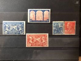 5 timbres Neufs*1927-1929-1930