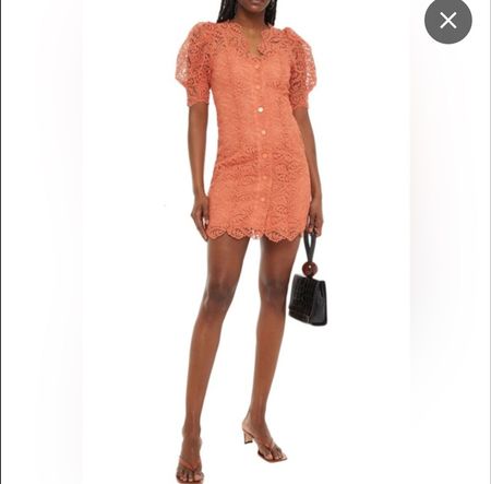 Sandro Lace Dress, Puff Sleeves, Gr. 38
