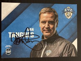 Signierte Autogrammkarte Dan Tangnes EVZ Saison 2019/2020