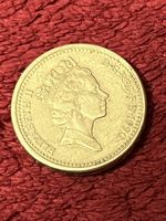 Münze 1 Pfund Elizabeth II 1990  🔝 mit "PRÄGEFEHLER" ☝🏼