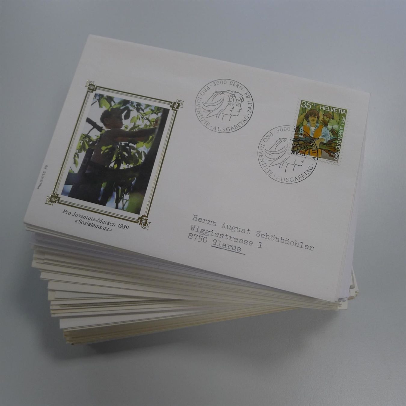 Tutti i francobolli: SCHWEIZ: 100 FDC's mit Einzelmarken + Sätze - preiswert ! – Usato da Sursee venduto da Luzernerraute