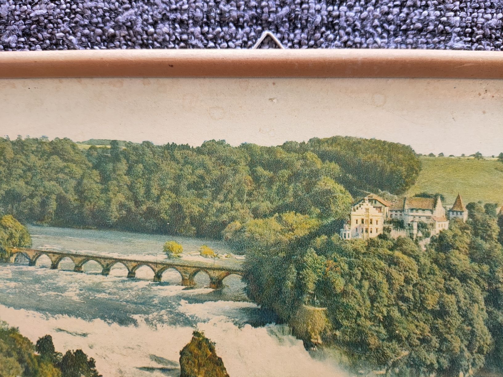 Poster & Bilder: Vintage Rheinfall-Bild im Holzrahmen – Gebraucht aus Gipf-Oberfrick von minini 3