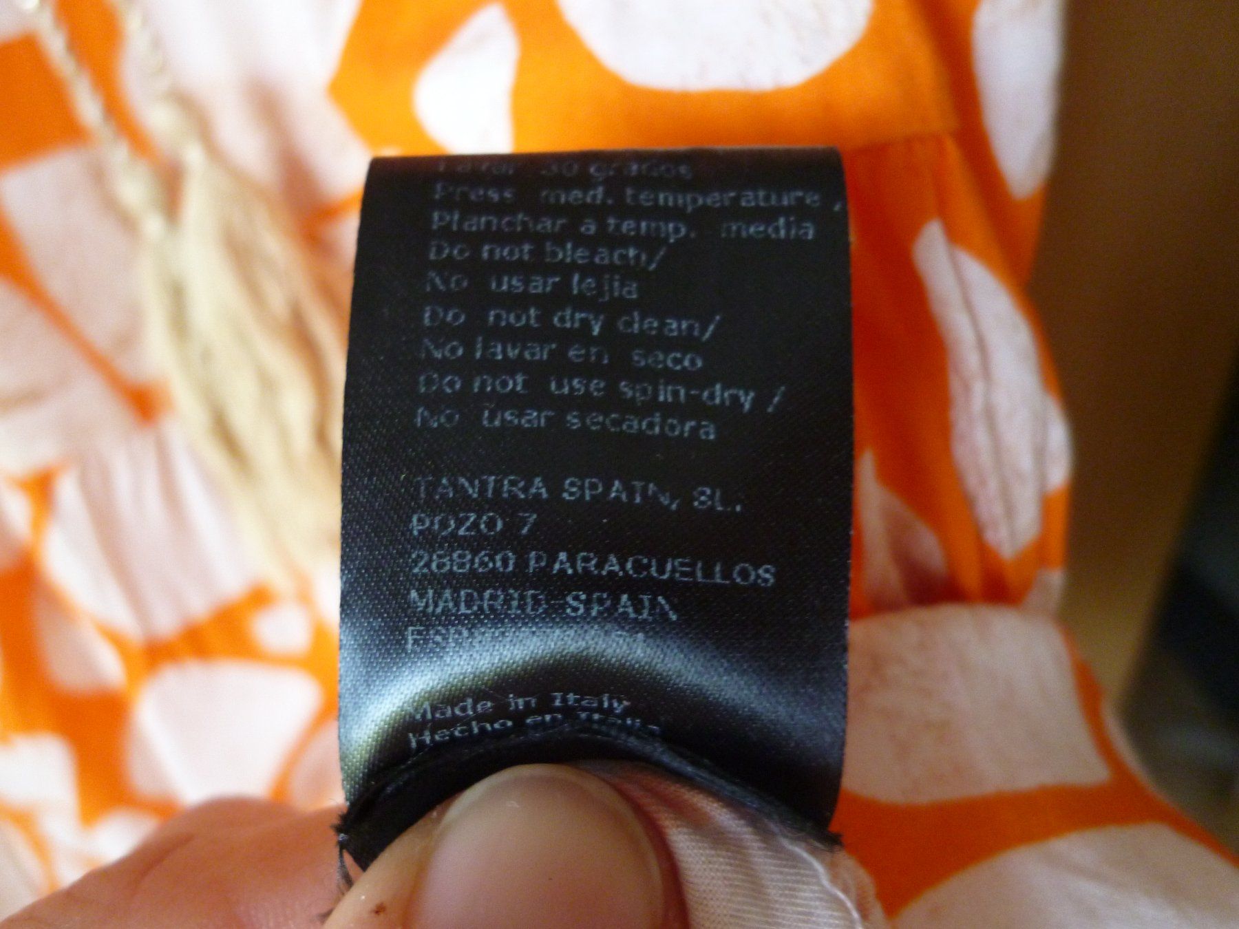 Kleider: orange Long Bluse / Kleid TANTRA  Gr. L – Gebraucht aus Dättlikon von Mamakuga 8