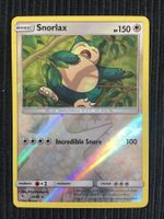 Pokemon Karte Hidden Fates Snorlax Reverse Holo