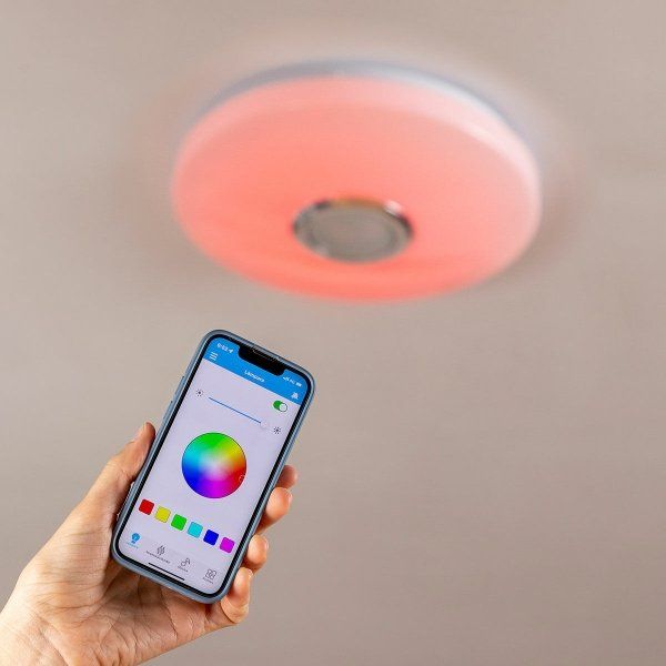 Lampadari & plafoniere: LED-Deckenleuchte mit Lautsprecher und Fernbedienung – Nuovo e nell'imballaggio originale da Châtelaine venduto da topshop.switzerland 8