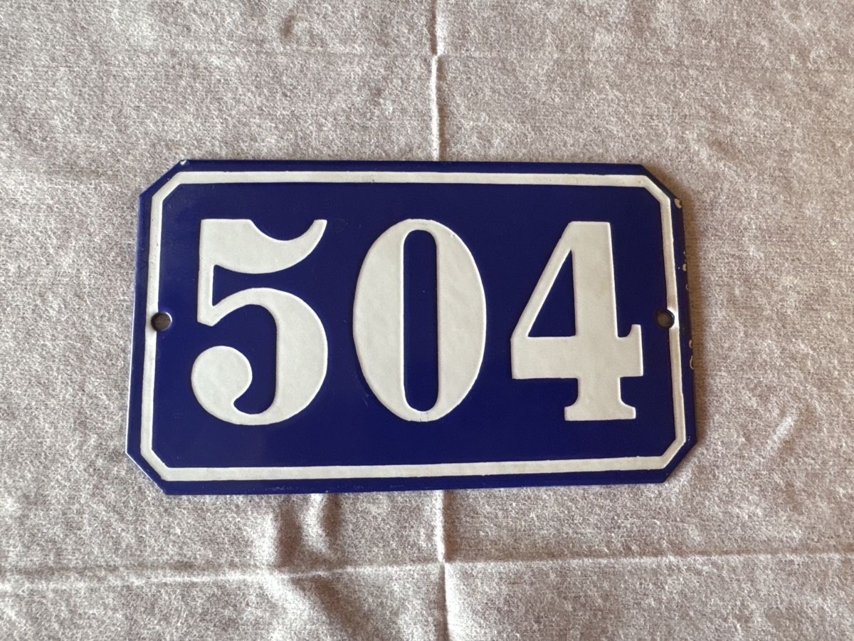 Insegne: Hausnummer Schild 504 – Nuovo (secondo la descrizione) da Fehraltorf venduto da habibi2008