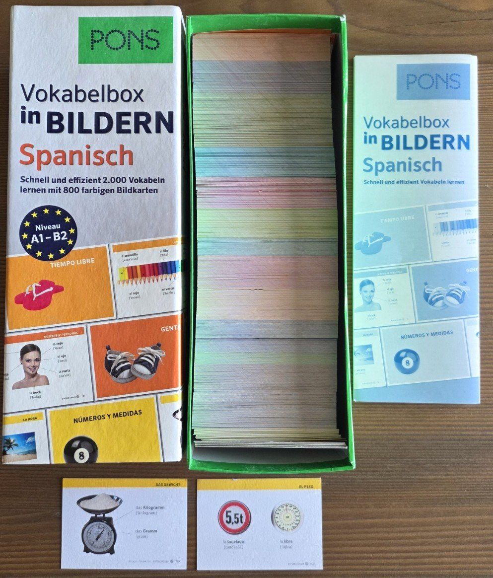 Libri: PONS Spanisch Vokabelbox und Audiotraining Plus – Usato da Schaffhausen venduto da BUSH54