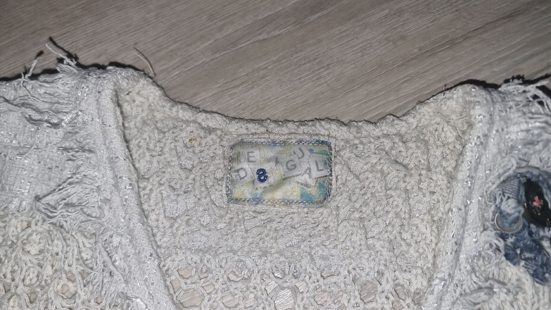 Giacche: Leichte Desigual .Strickjacke, Creme, s – Usato da Wigoltingen venduto da Zuckerfee84 1
