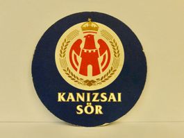 Bierdeckel KANIZSAI SÖR UNGARN Bier Untersetzer Vintage