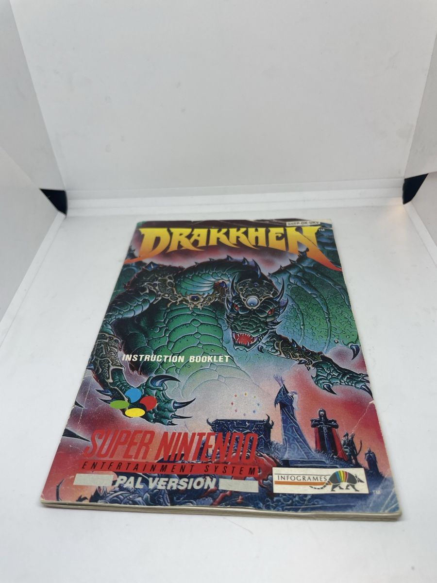 Nintendo Giochi: DRAKKHEN SNES PAL OVP & Anleitung – Usato da Dietlikon venduto da NESFEVER 2