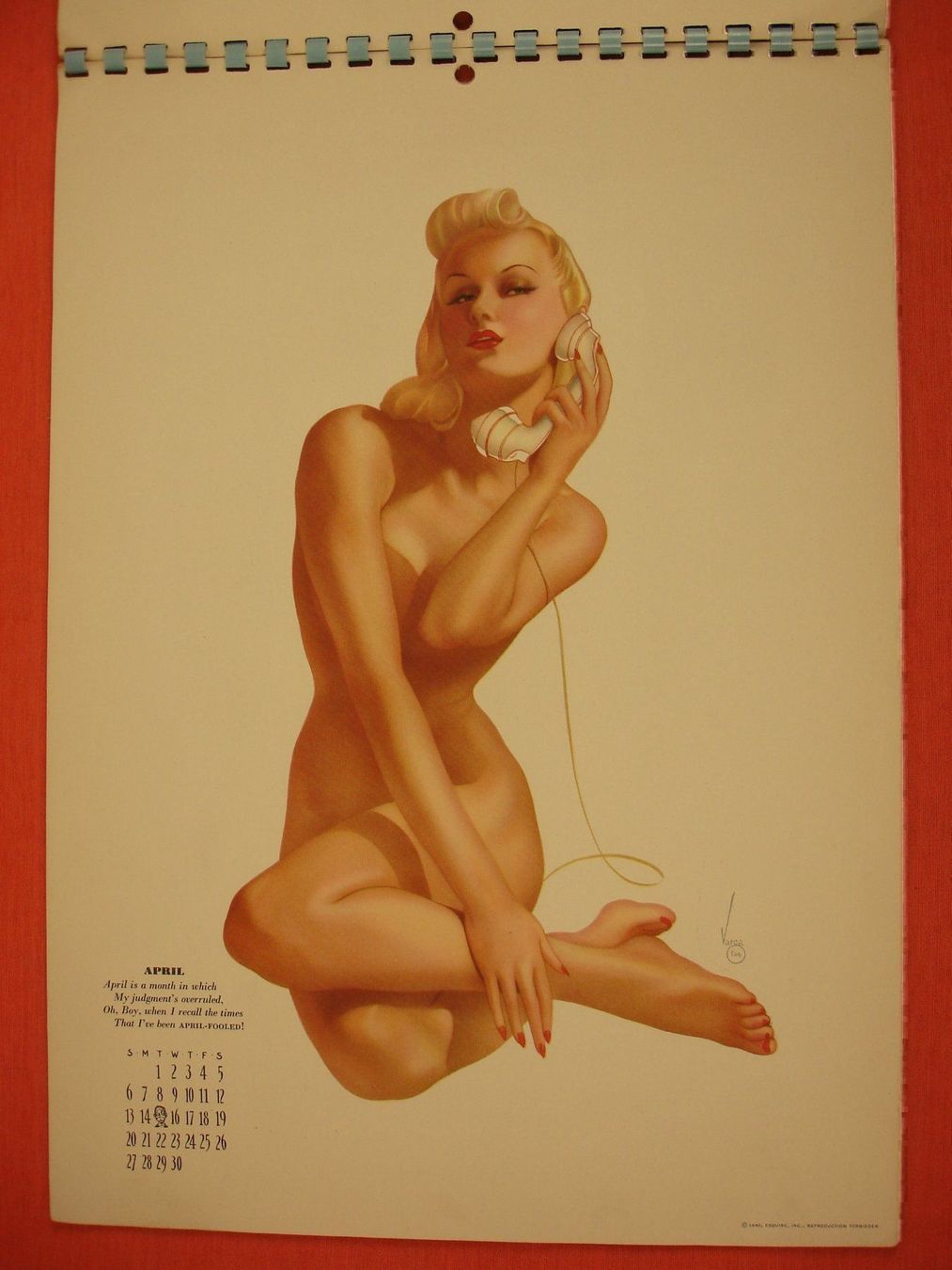 Libri: ALBERTO VARGAS PIN UP KALENDER 1940 – Usato da Grüningen venduto da Kartensammler