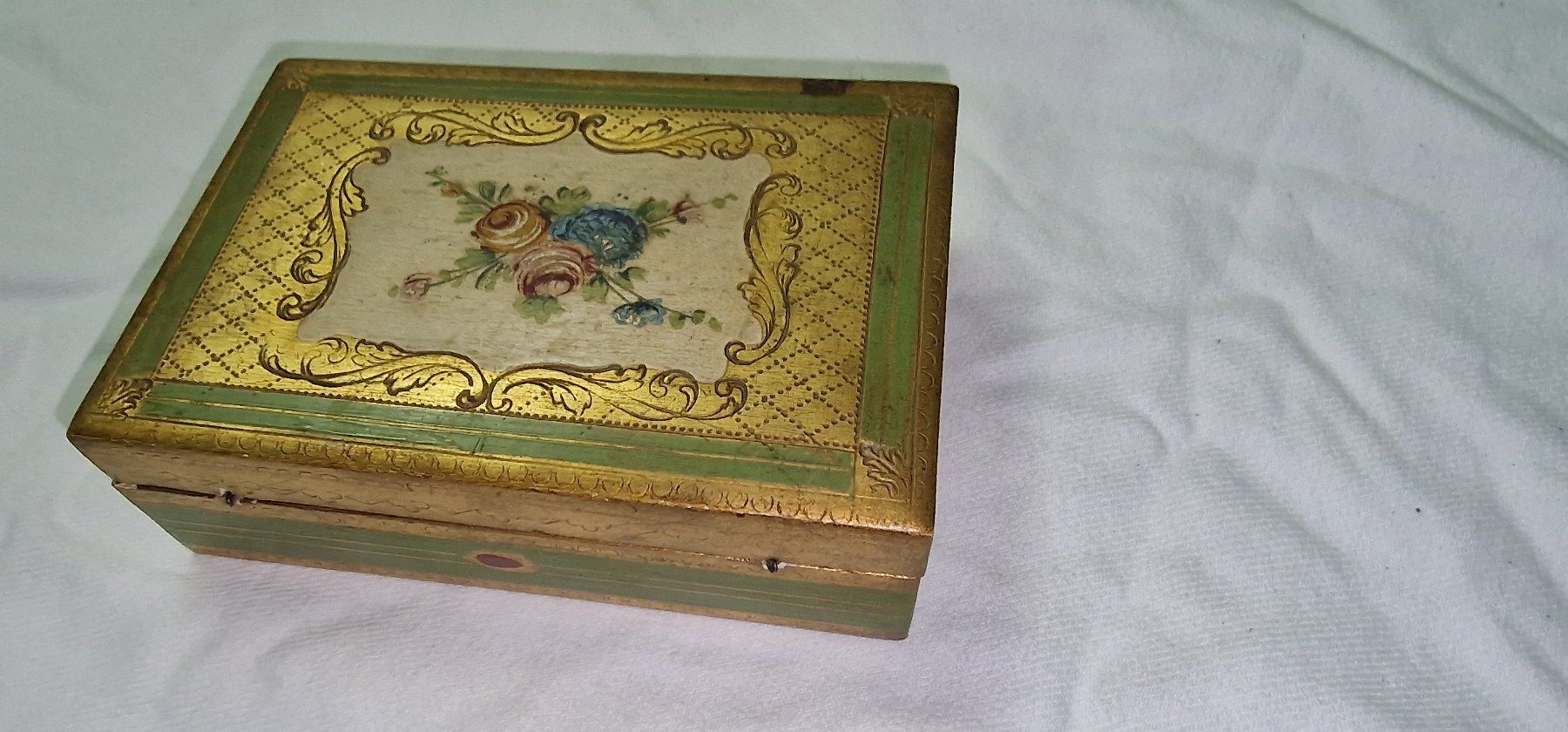 Cassapanche: Holzschatulle / Aufbewahrungsbox bemalt – Usato da Flawil venduto da 1343525
