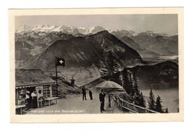 Rigi Känzeli Berner Alpen Flaggen Berge Natur