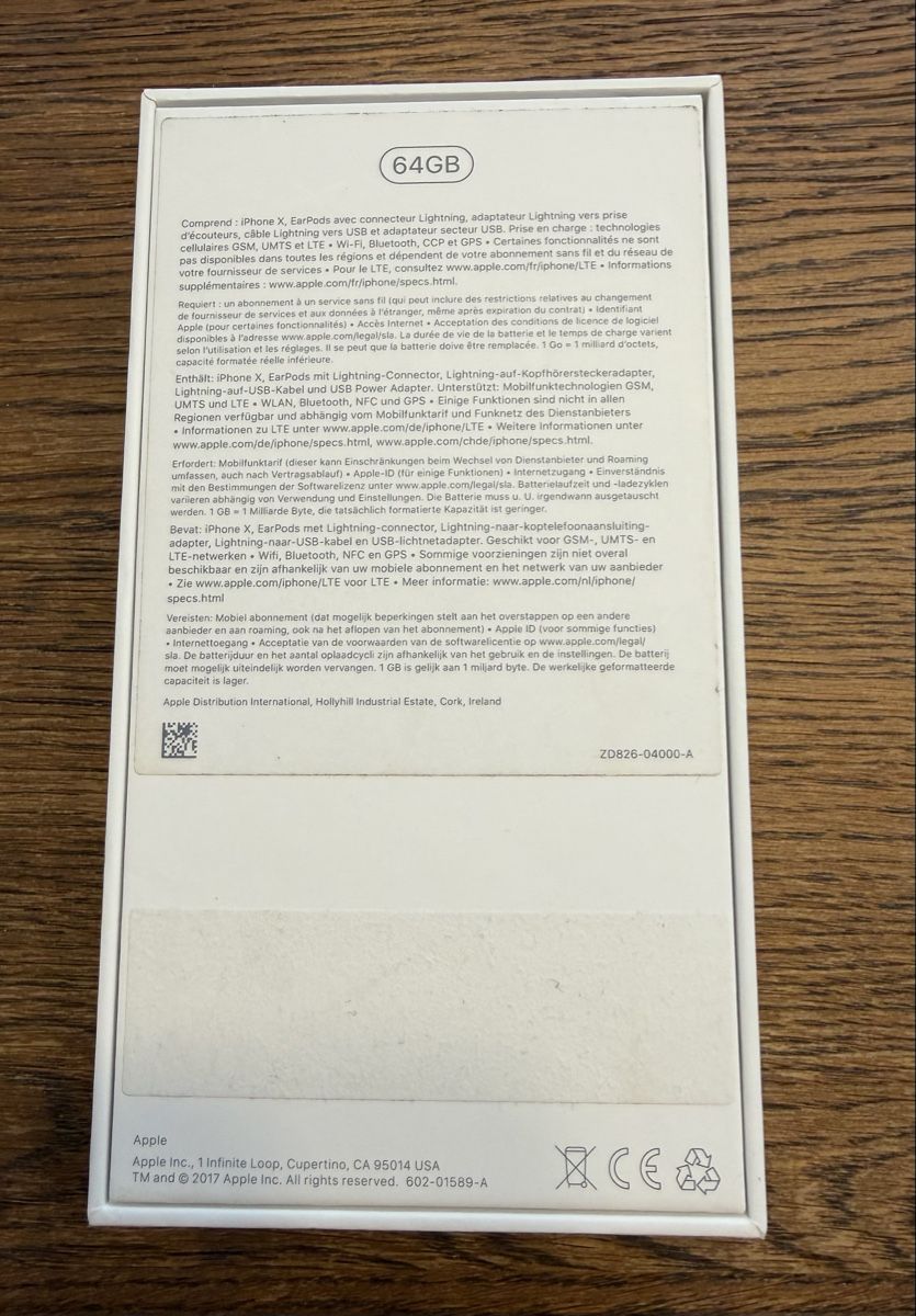 Apple Telefoni cellulari / Smartphones: iPhone X 64 GB – Usato da Auw venduto da grisu81 5